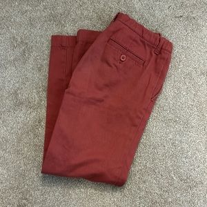Crewcuts red chinos